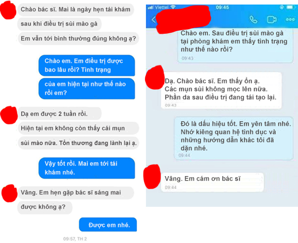 phản hồi của bệnh nhân