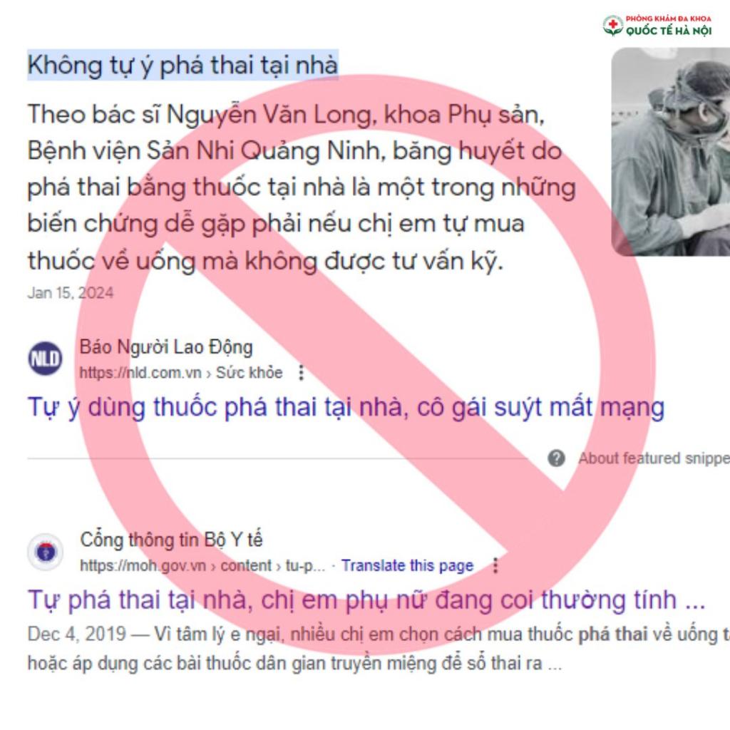 Đã có nhiều bài báo cảnh báo về nguy hiểm khi tự ý phá thai tại nhà
