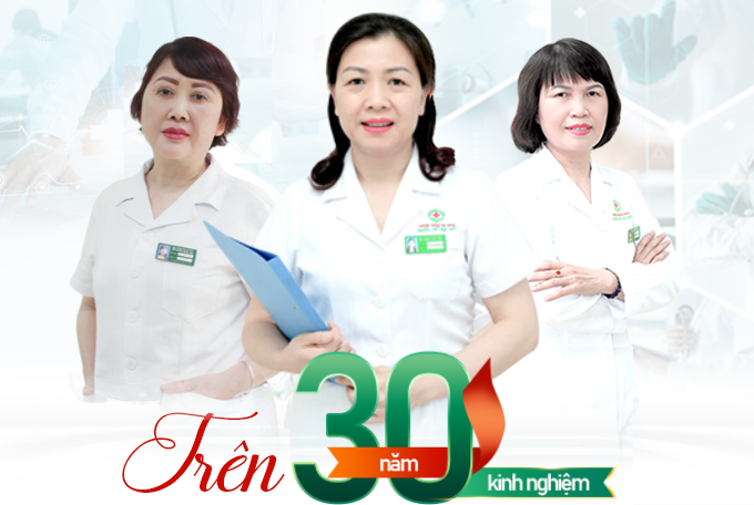 Đội ngũ bác sĩ trên 30 năm kinh nghiệm